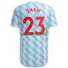 Maillot de Supporter Manchester United Shaw 23 Extérieur 2021-22 Pour Homme